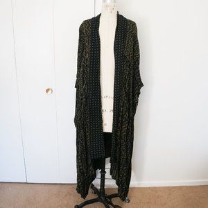 Vintage Timbuktu Cardigan Poncho Tribal Long